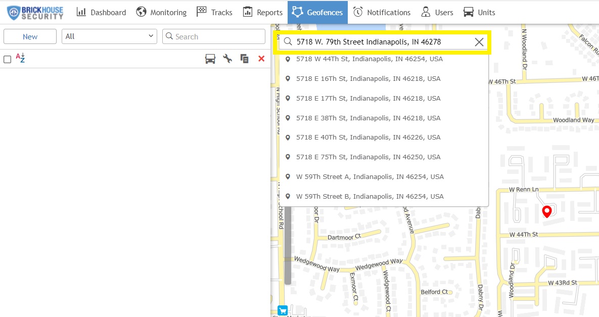 create the geofence